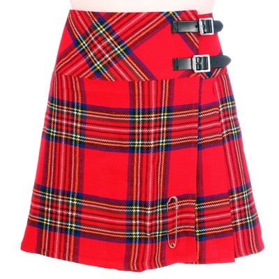 ladies black kilt skirt