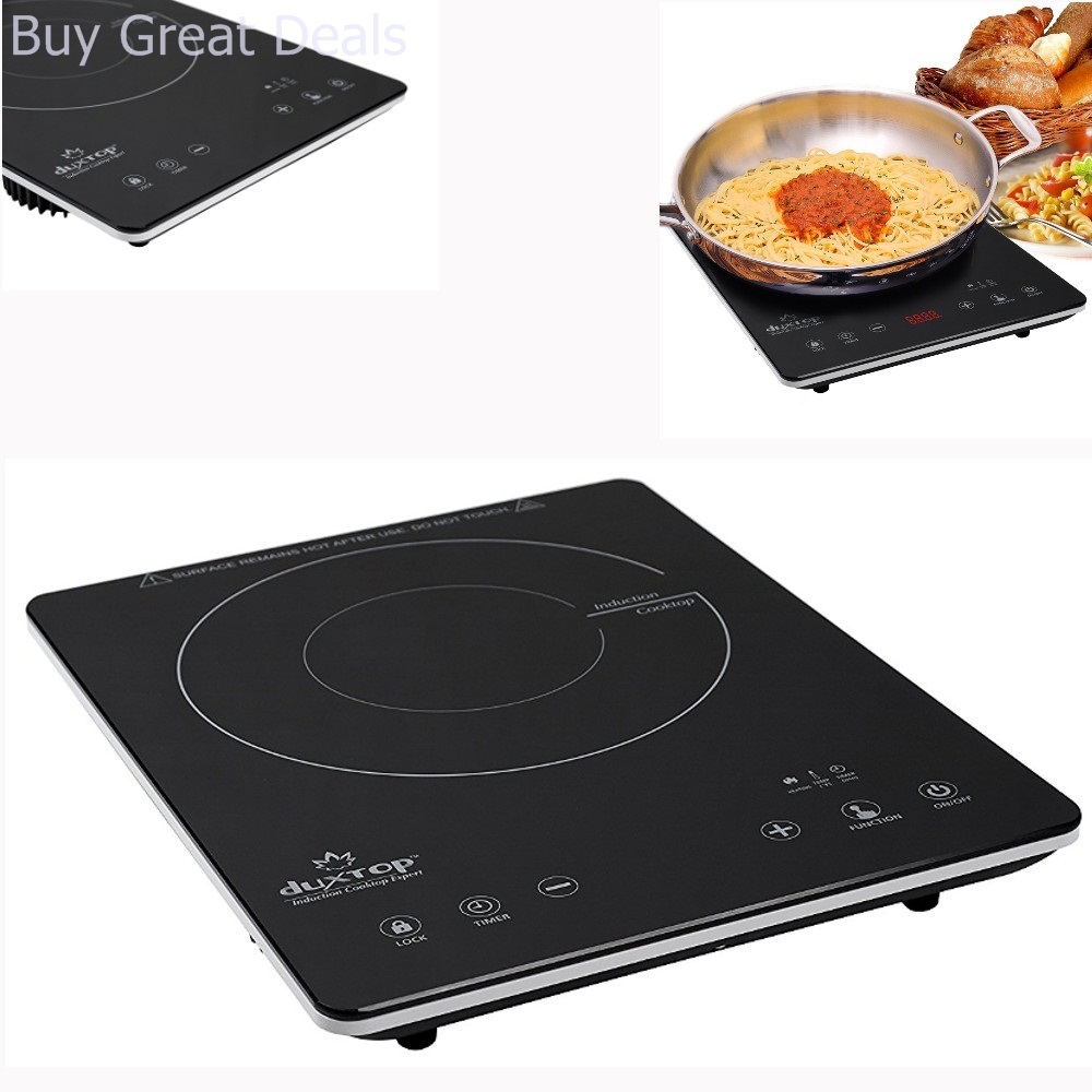 Duxtop Ultra Thin Induction Cooktop Countertop Burner 1500w Glass