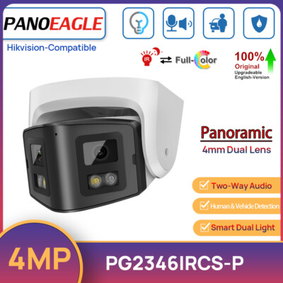 Hikvision Compatable 4MP Smart Dual Light Panoramic Camera 2-Way Audio Dual Lens