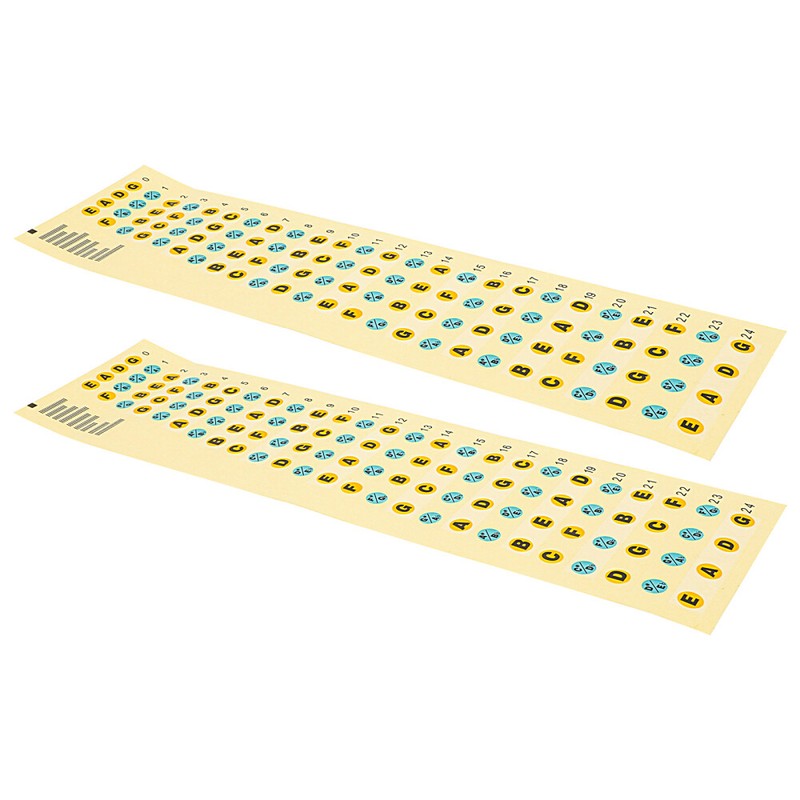  2 Pcs Outil De Pratique La Basse Autocollant Pour DÃ©Butants