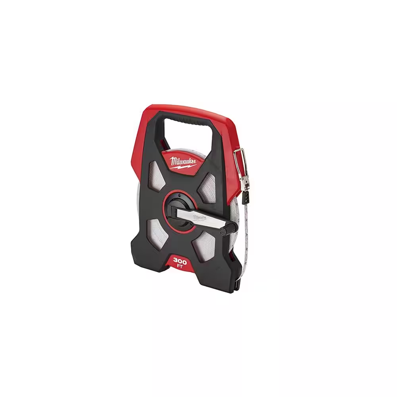 Milwaukee 300ft Open Reel Long Tape Measure Kink Resistant Steel Blade Hand Tool