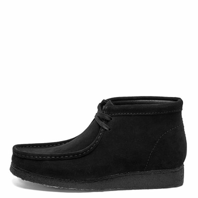CLARKS ORIGINALS CLARKS ORIGINALS WALLABEE BOOTS - BLACK
