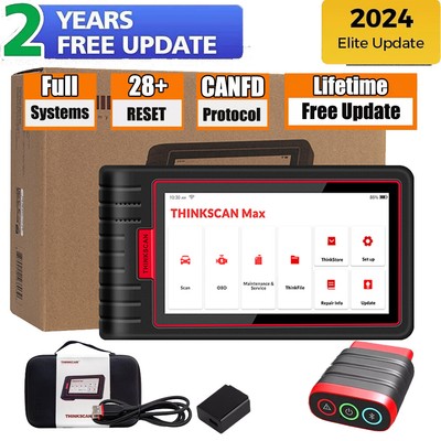 THINKCAR Thinkscan Max OBD2 Scanner Diagnostic Tool TPMS IMMO CODING Full System