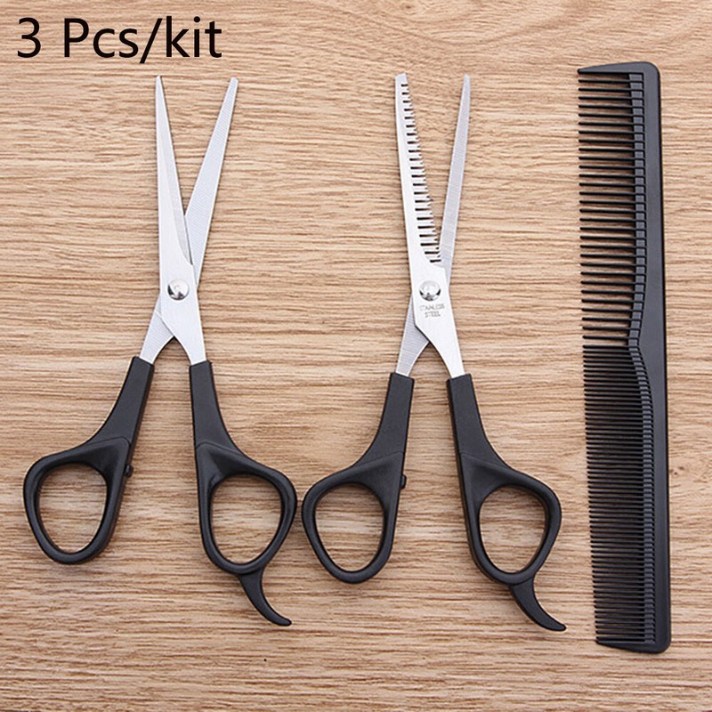 how to cut hair with scissors and comb