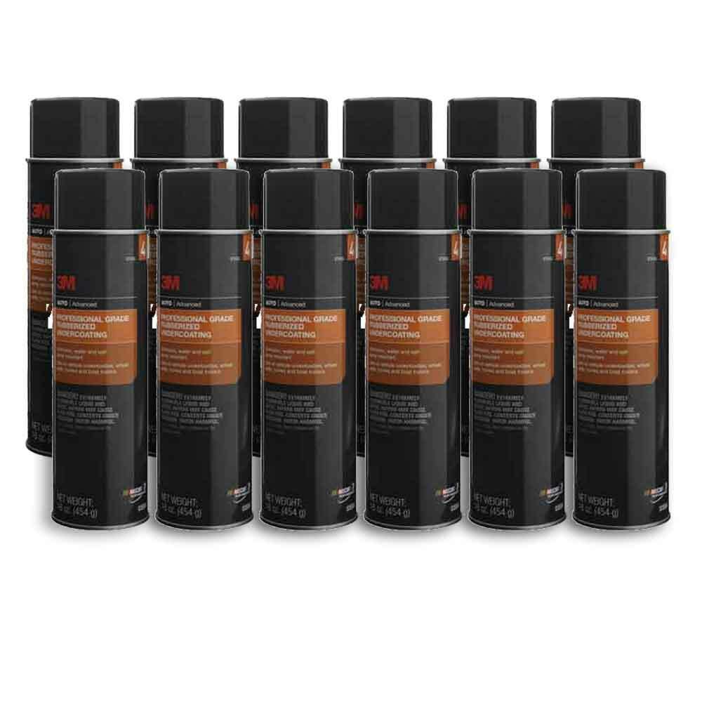12 Cans 3m Professional Grade Rubberized Auto Undercoating 03584 16