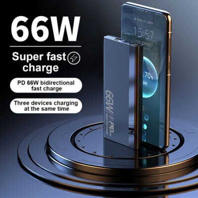 30000mAh Power Bank Pack Fast Charger 2 USB External Battery For Mobile Phone US