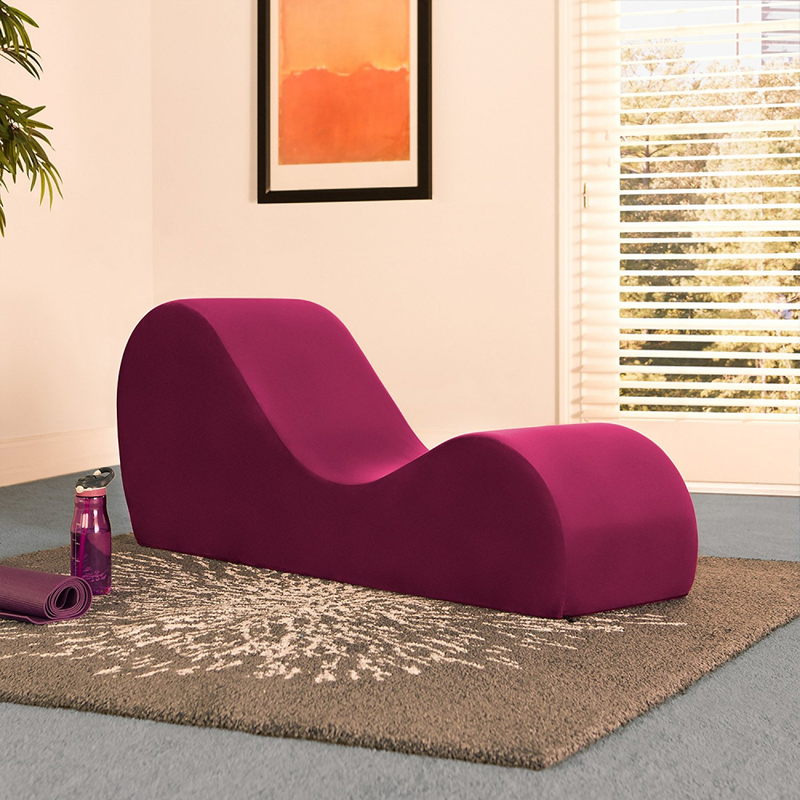 Soft Sex Couch Loveseat Exotic Sofa Lounge Merlot Yoga Chair Stretch 