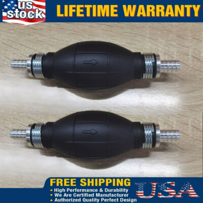 2x 3/8'' Hand Primer Bulb Outboard Car Marine Boat Gas Fuel Line Pump All Fuels*