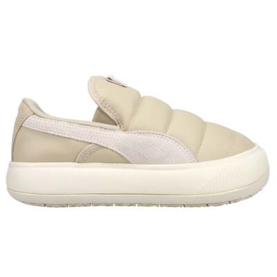 

Повседневная обувь Puma Suede Mayu Slip On Womens Beige Sneakers 383827-02, Бежевый, Puma Suede Mayu Slip On