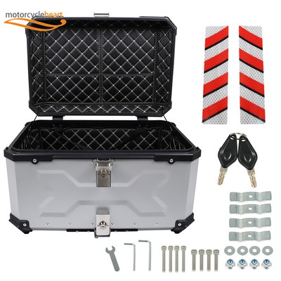 65L Motorcycle Scooter Top Case Trunk Tour Tail Box Waterproof Luggage Storage