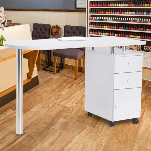 Manicure Nail Table Spa Beauty Salon Wooden Bar Station Desk 3