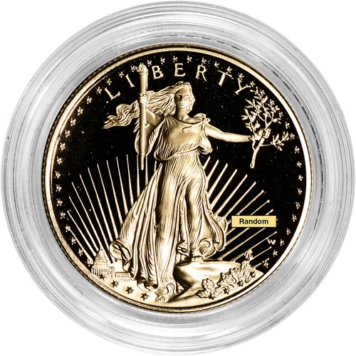 American Gold Eagle Proof 1/2 oz $25 - Coin in Capsule - Random Date