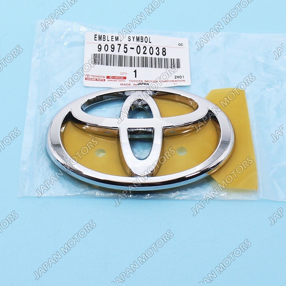 90975-02038 Genuine OEM Toyota 4Runner Echo Rear Back Door Chrome Emblem Badge