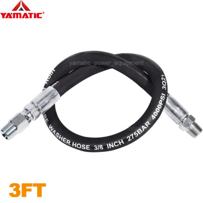 YAMATIC Pressure Washer Jumper Hose 4000 PSI Whip Hose for Hose Reel