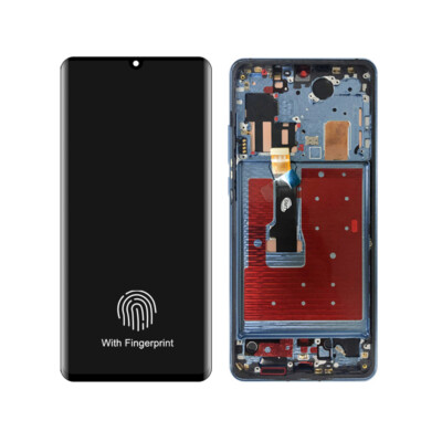 Replacement OLED LCD Display Touch Screen Digitizer w/Frame for Huawei P30 Pro