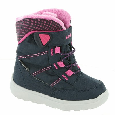 

Ботинки для девочек Kamik Stance 2 для малышей-малышей, Navy/magenta