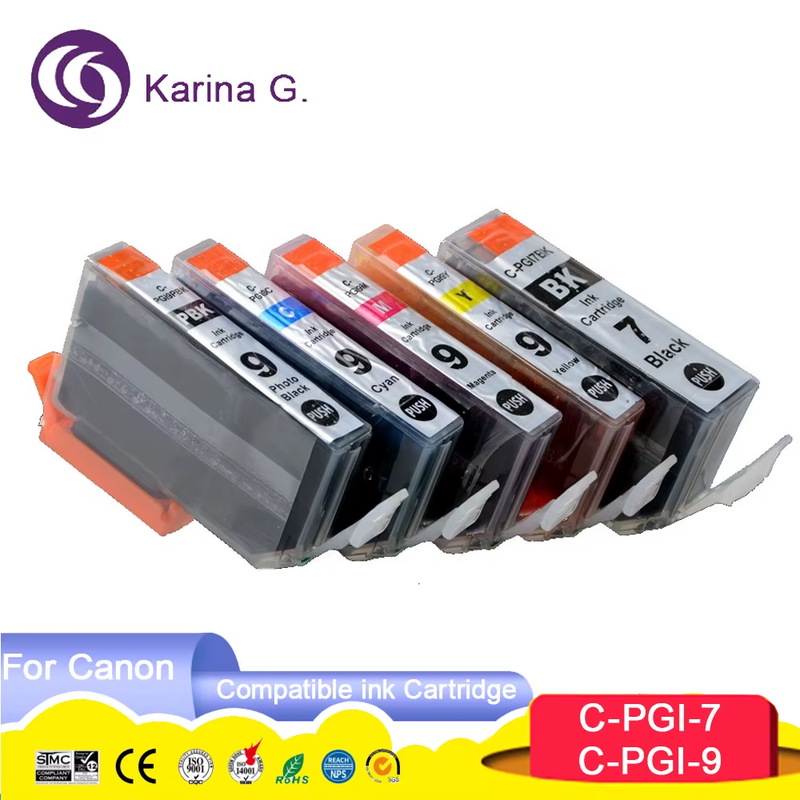 PGI 7 9 PGI-7 PGI-9 PGI7 PGI9 Premium Compatible Color Inkjet Ink Cartridge for