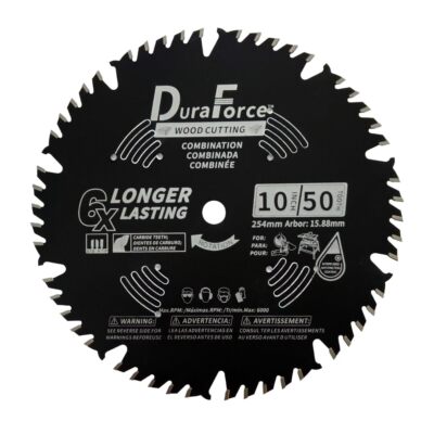 10 Inch 50 Tooth ATB Saw Blade with 5/8  Arbor & Duraguard AntiStick Coating