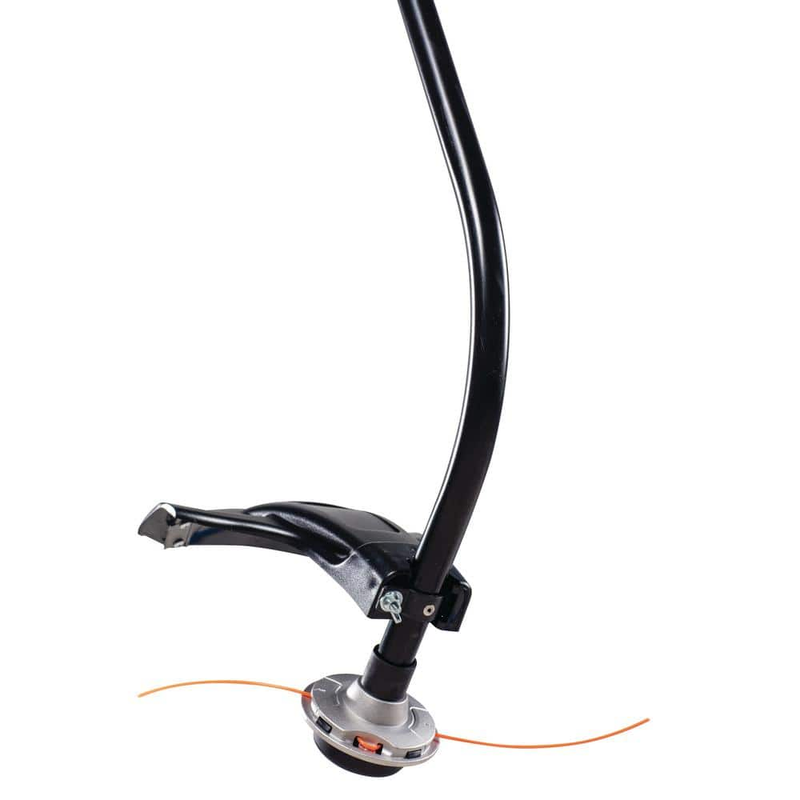 25 cc 2-Cycle Curved Shaft Gas Trimmer with Fixed Line Head with 0.095 inch Line