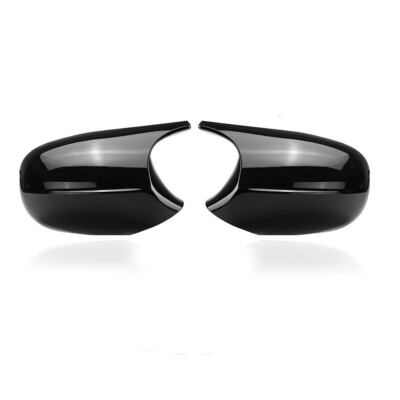 For BMW E90 E91 E92 E93 LCI 2008-2013 Pair Mirror Cover Caps M Style Gloss Black