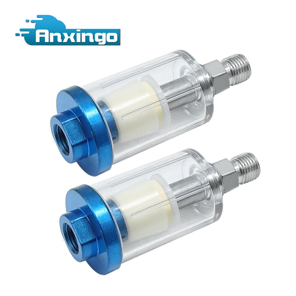 2 x 1/4'' NPT Spray Gun Air Compressor Regulator Oil Water Separator Trap Filter