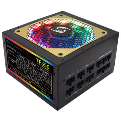 550 WATT ATX PC Gaming Power Supply LED Fan RGB PSU Silent SATA 3 IDE 20+4Pin