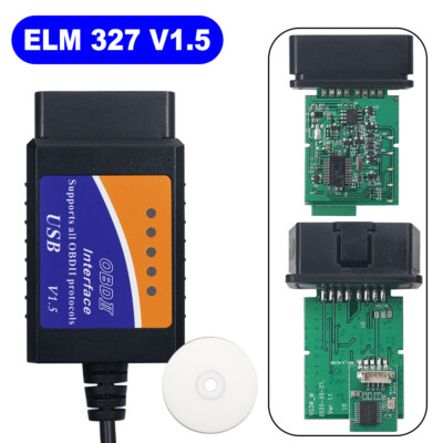 Auto Reader ELM 327 USB V1.5 PIC18F25K80 Chip 16Pin OBD2 Scanner Interface Cable