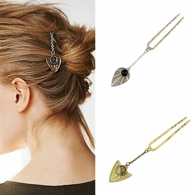 Jewellery Antique Clip Stick Hair Accessory Bun Pin Designer