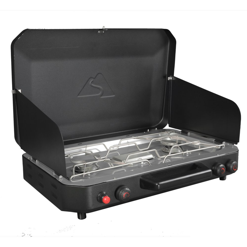 Ozark Trail 3 Burner Propane Camping & Haunting Stove GCT2230W Black New