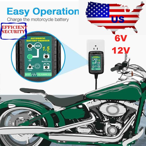  Automatic Battery Charger Maintainer Motorcycle Trickle Float For Tender 6V 12V