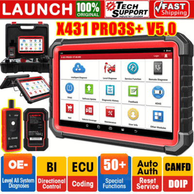 2024 LAUNCH X431 PRO3S+ PRO Bidirectional Car OBD2 Diagnostic Scanner ECU Coding