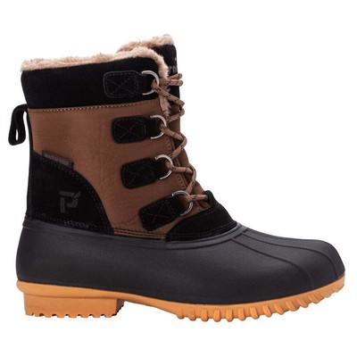 

Черные, коричневые, коричневые повседневные ботинки Propet Ingrid Lace Up Snow WBX072NPNB, Black;brown, Propet Ingrid Lace Up Snow