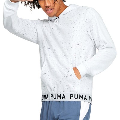 

Puma Aop Graphic Pullover Training Hoodie Mens Size  Повседневная верхняя одежда 521546-0, Белый