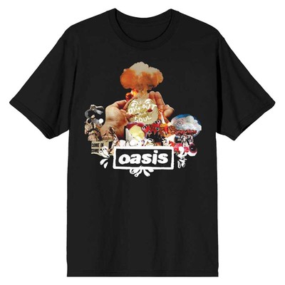 Oasis Dig Out Your Soul Atomic Collage Band Logo T Shirt