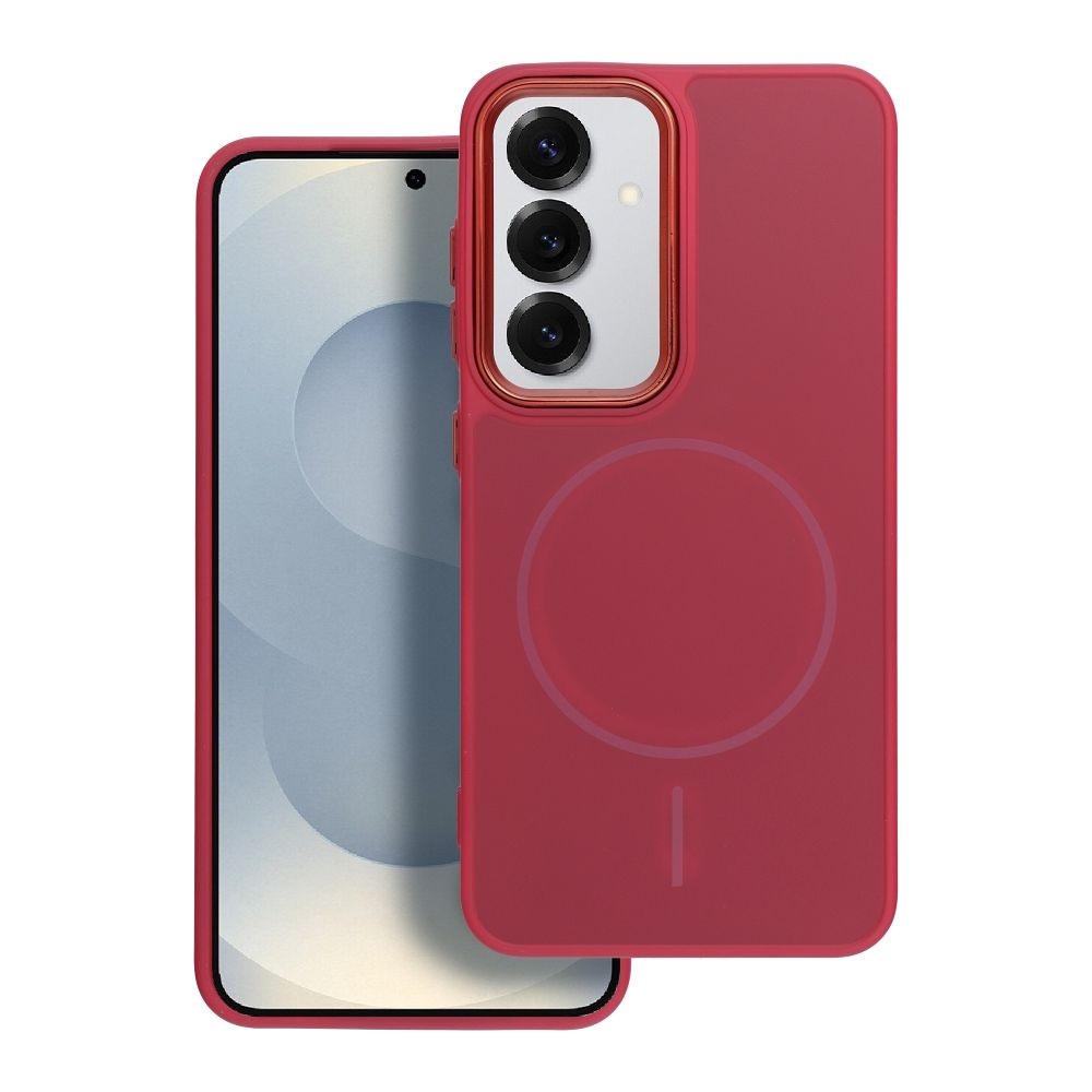 FRAME MAG COVER Case kompatibel mit MagSafe passend für SAMSUNG A36 magenta