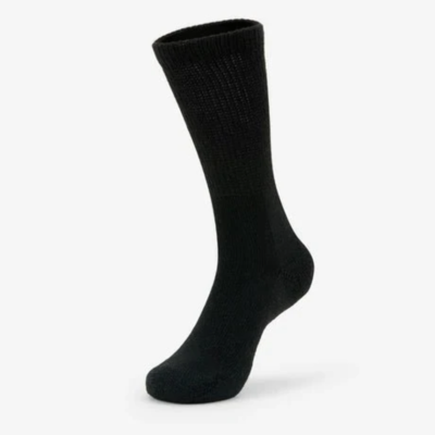 Thorlos Unisex WX Walking Moderate Cushion Crew Sock - Black NWT