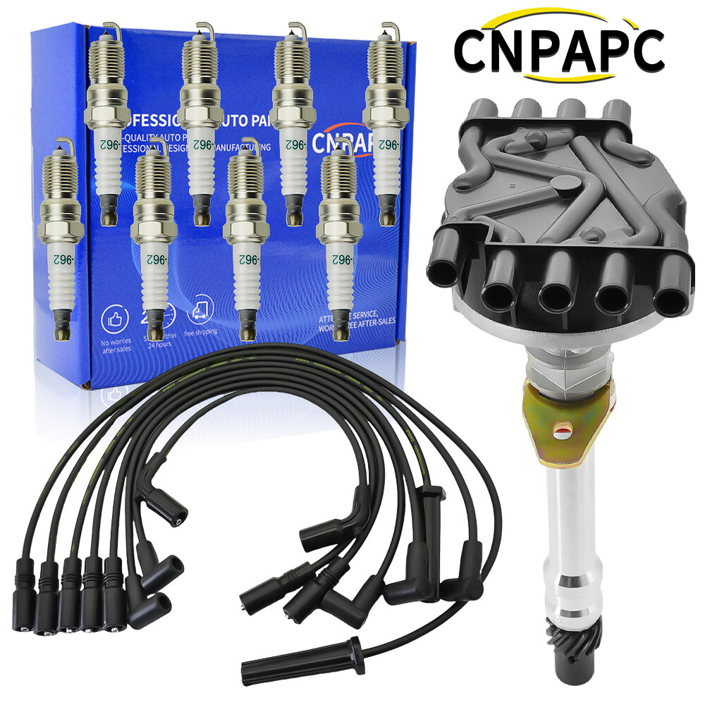 ✅Distributor + Spark Plug + Wire Set OEM for Chevy 5.7L 96-02 GMC DR49 93441558✅