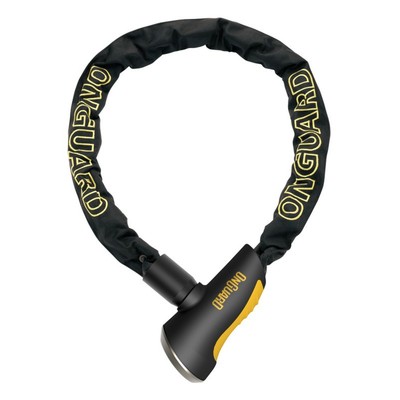 OnGuard 8120 Ketteschloss Mastiff 120 x 0,8 cm, Sicherheitsstufe 70, schwarz/gel