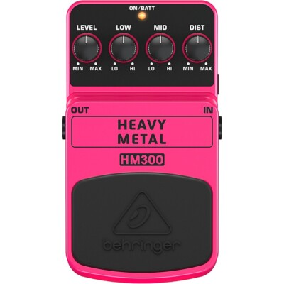 Behringer Heavy Metal HM300 Distortion Guitar Effects Pedal