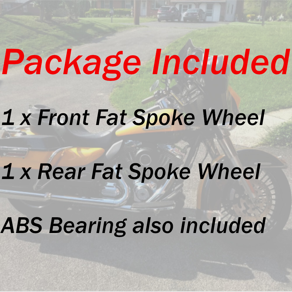 09-24 Touring Bagger 21X3.5 18X5.5 Fat Spoke Wheels for Harley Road Street Glide