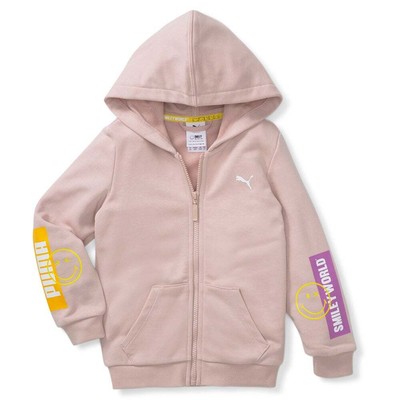 Puma Smileyworld X Full Zip Hoodie Toddler Girls Size 3T Casual Athletic Outerw