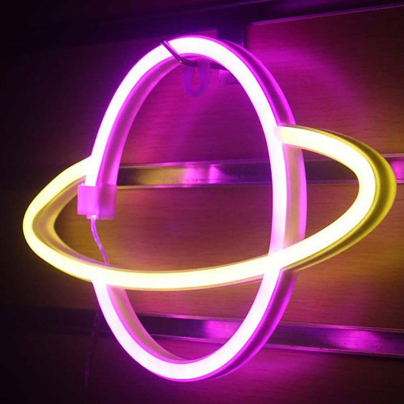 Home Furniture Diy Usb Led Neon Light Colorful Creative Planet Night Light Lamp Home Decor Gifts Uk Lighting