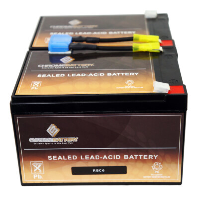 RBC6 for APC UPS Computer Power Backup System Complete Replacement Battery Kit