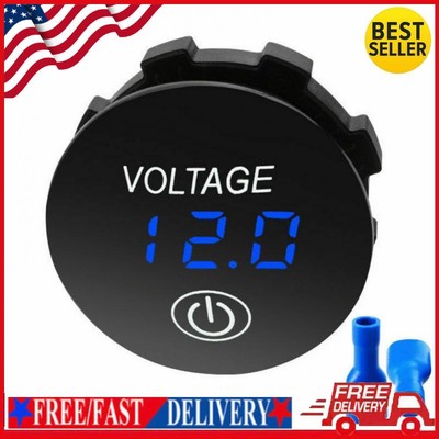 Battery Tester with Touch ON OFF Switch Digital Gauge Tester for Car Motorcycle