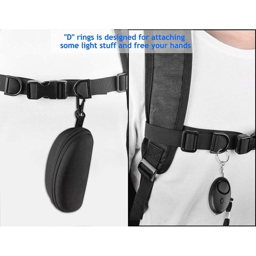 2pc Backpack Chest Strap Heavy Duty Adjustable Backpack Sternum Strap Chest belt