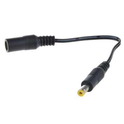 2pc 17cm 4.0x1.7mm Male Plug to 5.5x2.1mm Female Jack DC Power Adapter cable
