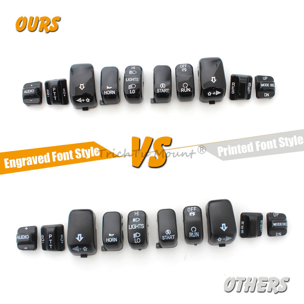 Handle Bar Control Switch Housing Caps For Harley Touring FLHTCU/ FLHTK 1996-13