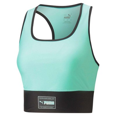 

Женская зеленая повседневная майка Puma Fit Eversculpt Skimmer с круглым вырезом 52, Зеленый