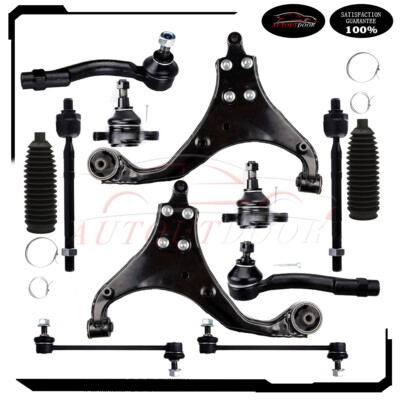 12Pcs Front Control Arm Ball Joint Sway Bar End Link For 2005-2010 Kia Sportag