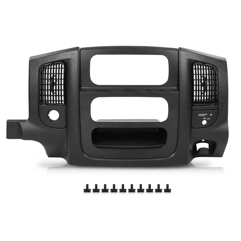 Dash Radio Trim Bezel Cover  W/Air Vent & Storage for Dodge Ram 1500 2002-2005